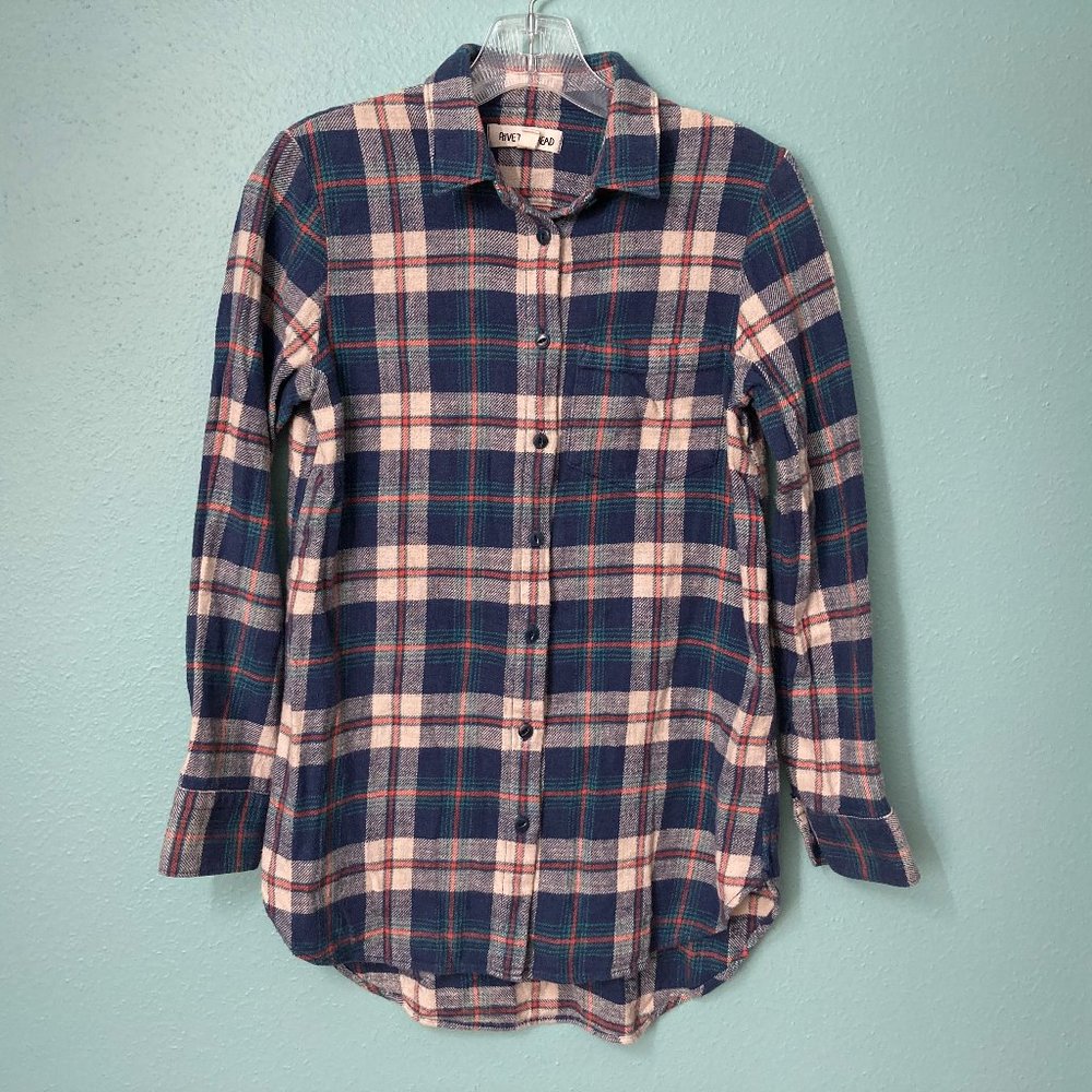 Madewell Rivet & Thread Flannel in Hailey Plaid - Picture 1 of 4
